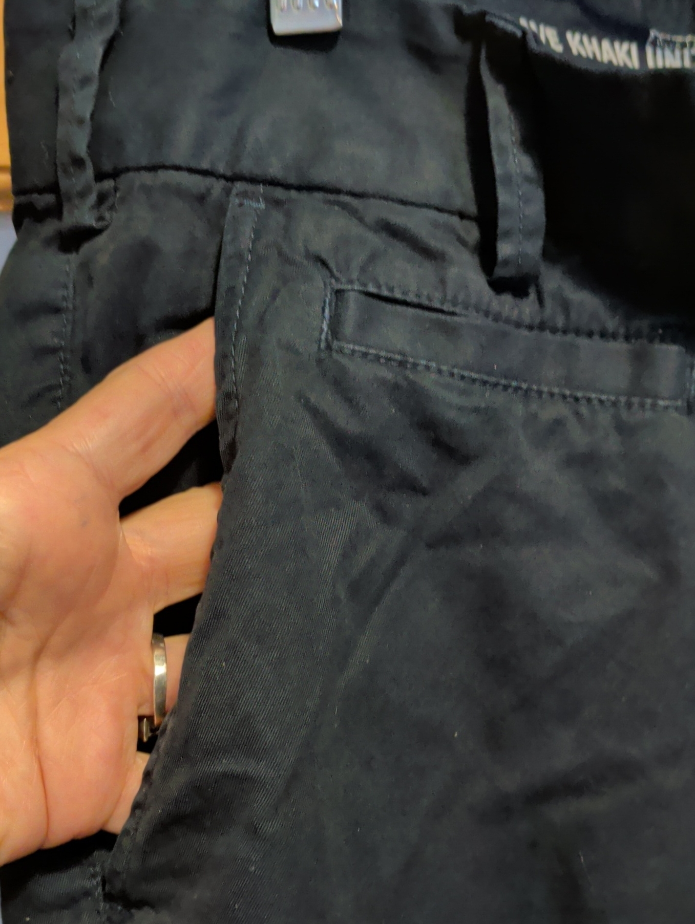 Men's Black Chino Pants - Classic Straight Fit — image 3 of 5